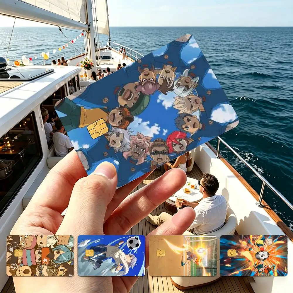 Animation I-Inazuma E-Eleven Credit Card HD Stickers Small Chip Waterproof Sticker Game Card Decal Gift