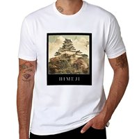 Himeji castle T-Shirt man t shirts cotton t shirt custom print T-Shirt