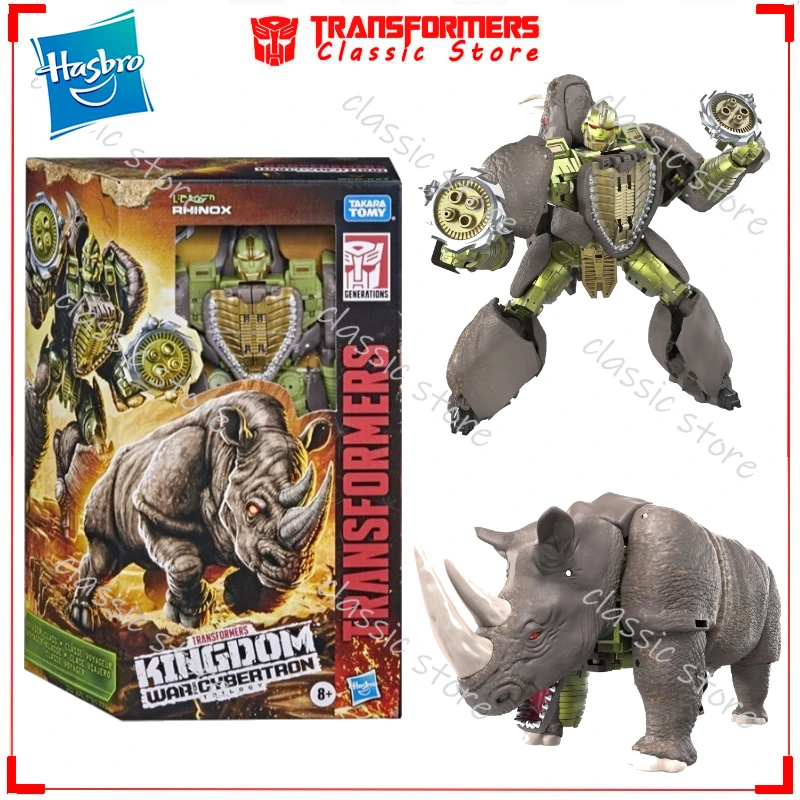 

In Stock Classic Transformers Toys War for Cybertron:Kingdom WFC-K27 Rhinox Cybertron Autobots Action Figures Collectible Gifts