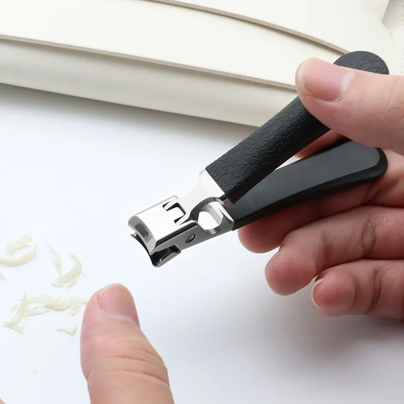 1PC Professionele Rvs Nagelknipper Set voor Dikke Nagels Anti-Splash Sharp Trimmer Nagel Pedicure Manicure gereedschap