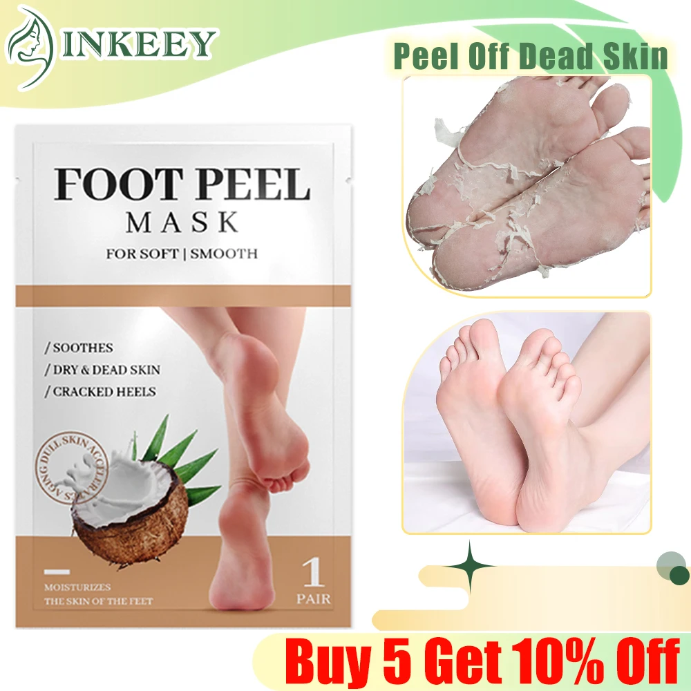 

Exfoliating Foot Mask Foot Peel Mask Foot Peeling Dead Skin Remover Calluses Heels Repair Moisturizing Pedicure Socks Feet Care