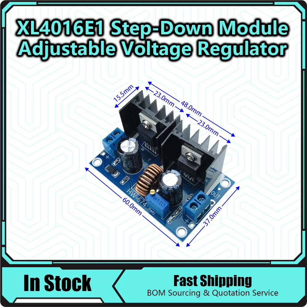 XL4016 DC-DC Buck Converter Module Max 8A 200W 4-38V to 1.25-36V DC Regulating Board Constant Current Regulator Converter 4016