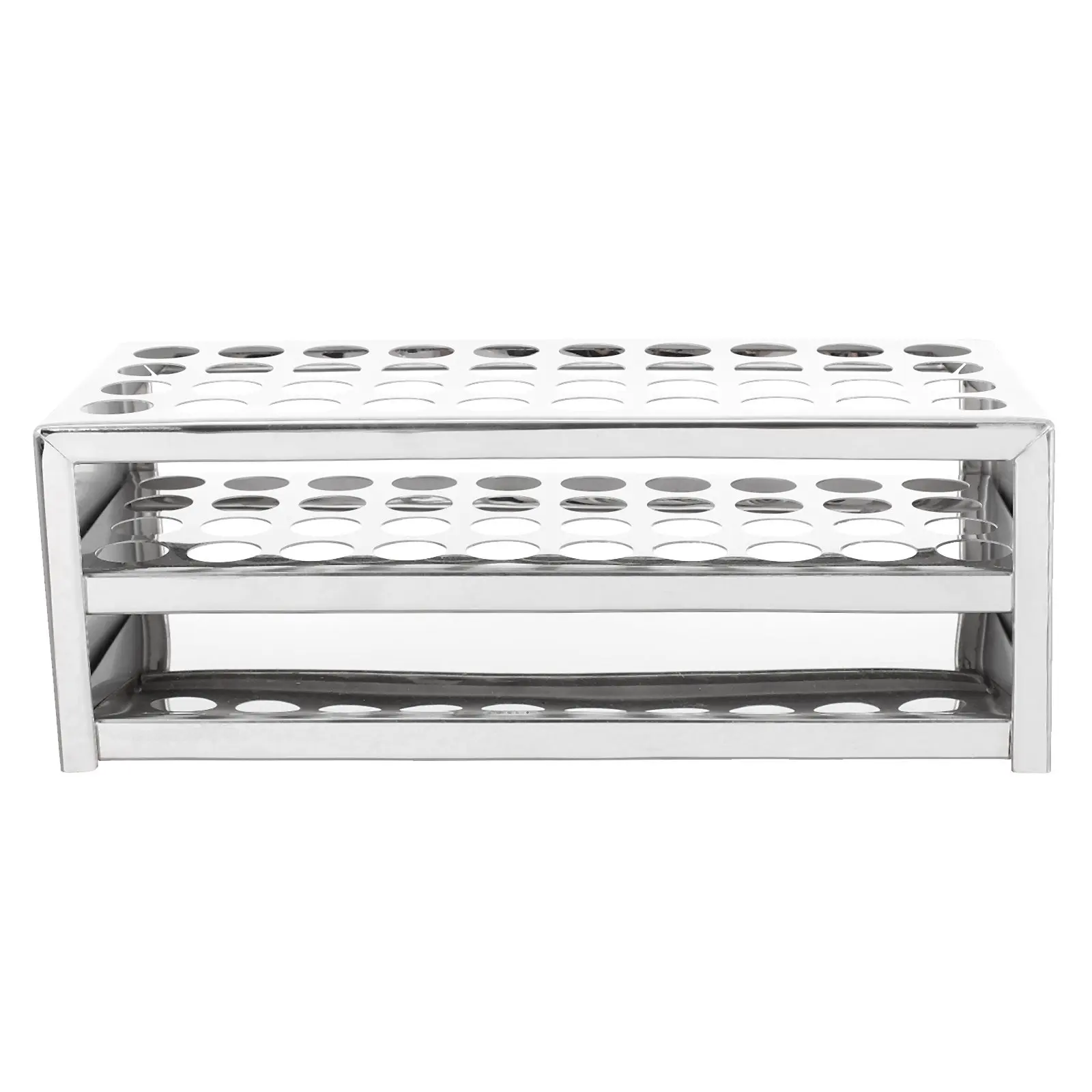 1Pcs Test Tube Rack Stainless Steel 40 Holes Laboratory Centrifuge Tube Organizer Blood Collection Storage Holder