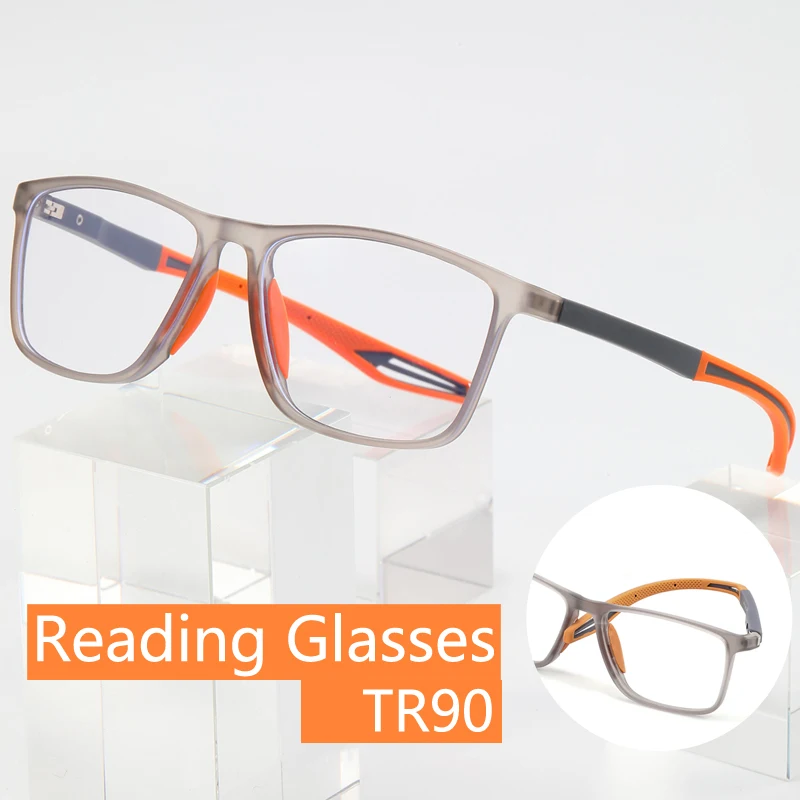 

TR90 Frame Presbyopia Glasses Unisex Women Men Sport Reading Eyeglasses Finished Optical Farsighted Eyewear Diopter 0 To +4.0