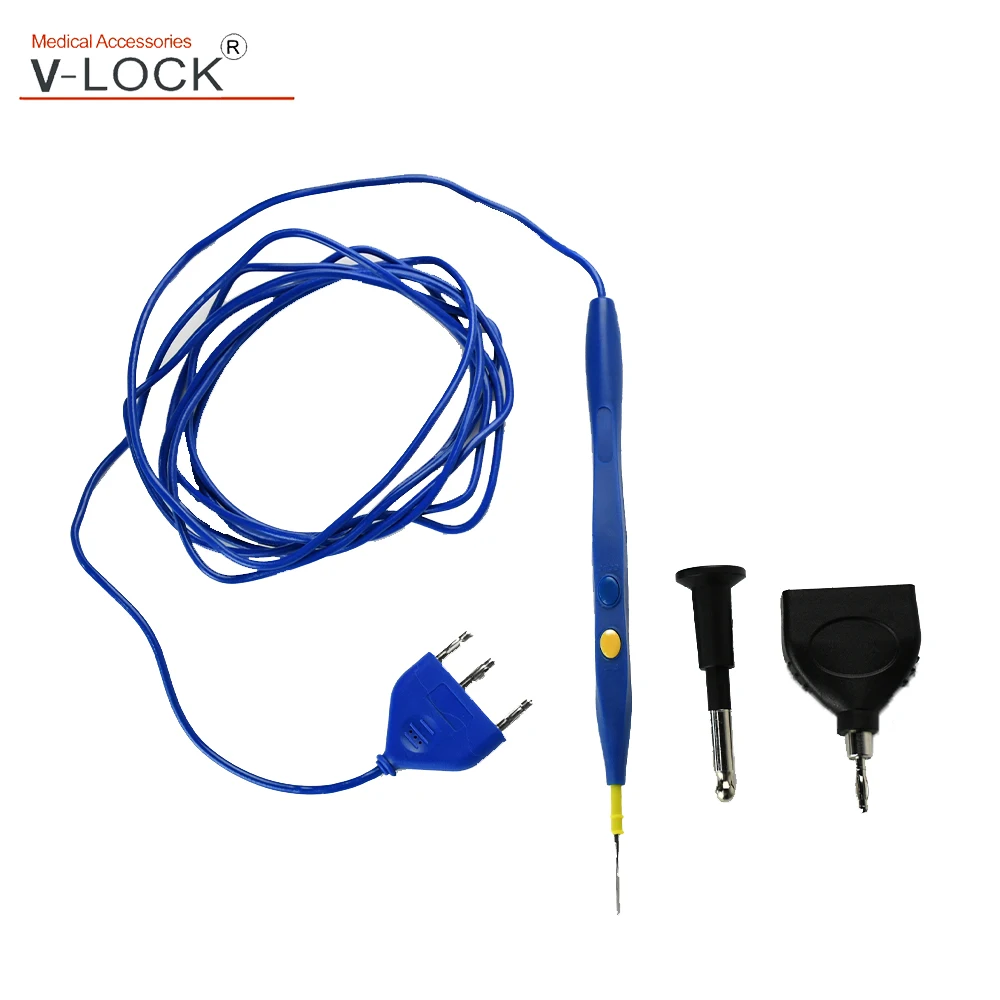 ESU electrosurgical pencil quick adapter from 3 plugs to one plug from 4.0mm banana to 8mm connector