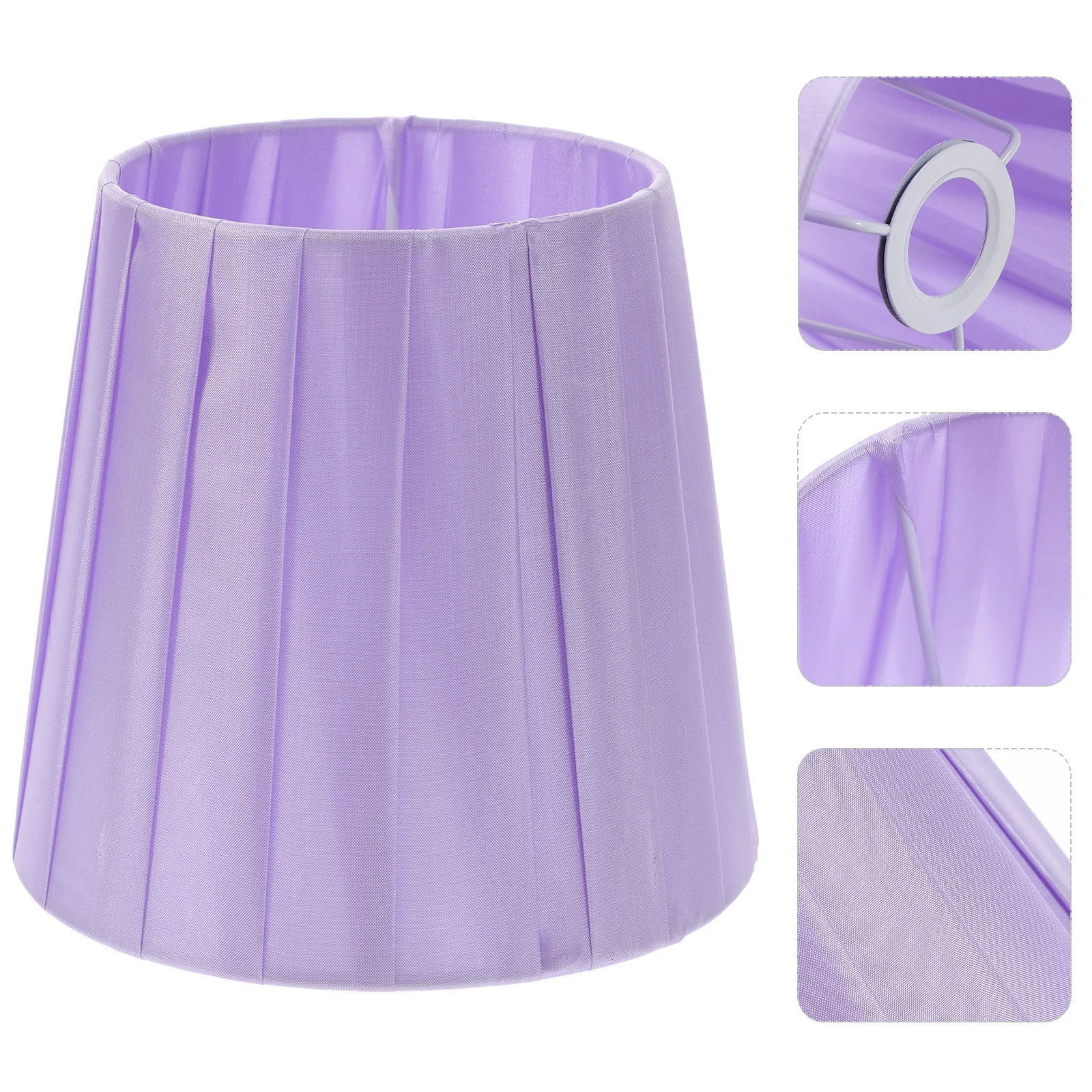 Candelabro bombilla accesorios de iluminación lámparas de mesa para niños colgante negro candelabros morados tela hierro pequeñas sombras Clip