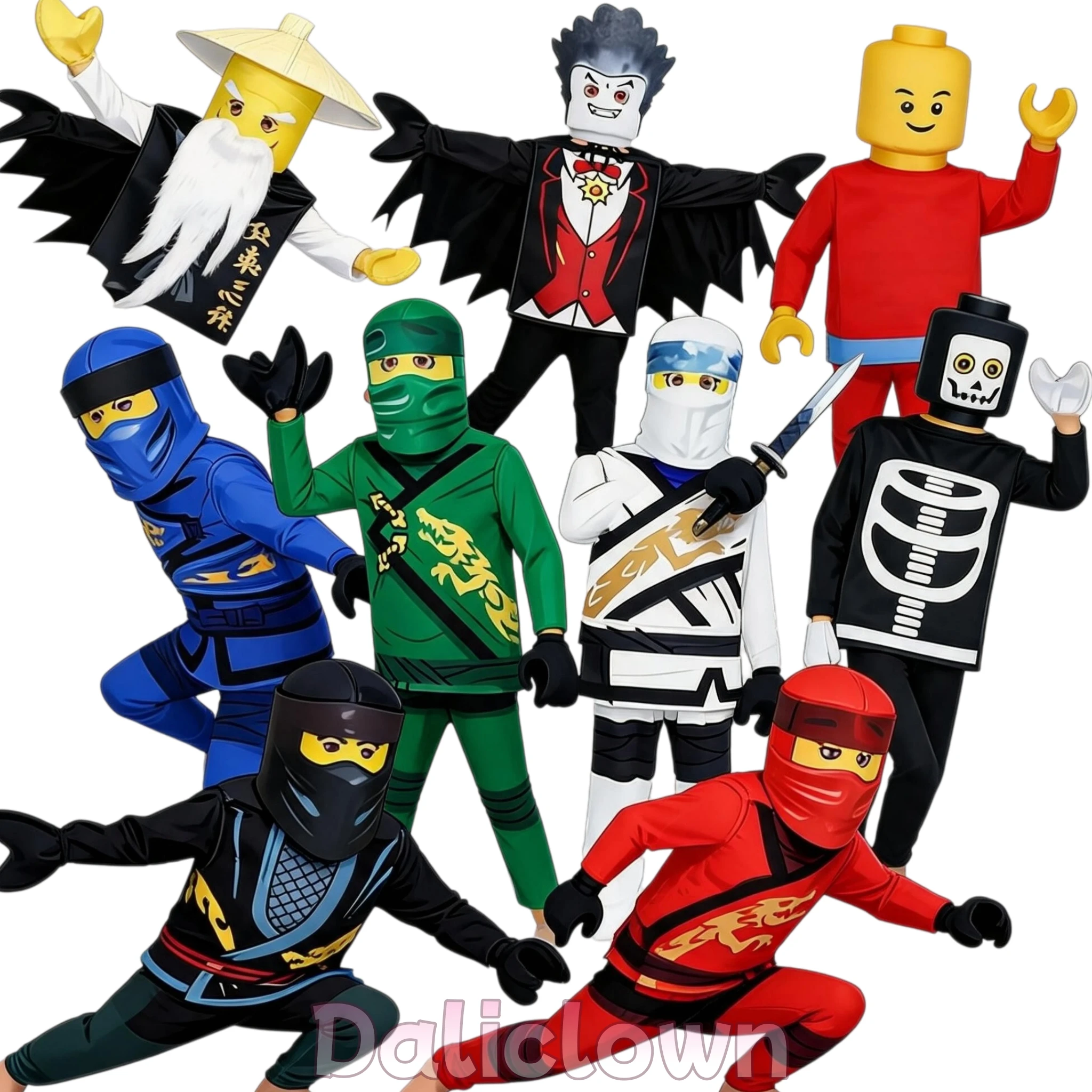Anime Cosplay For Black Guys - Disfraz de Ninja Dragón Edición Halloween