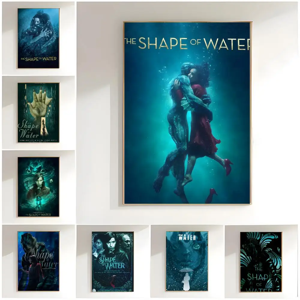 fantasy romance t-the shape of water Poster Classic Wall Art  Home Decor  Peel and Stick Unframed