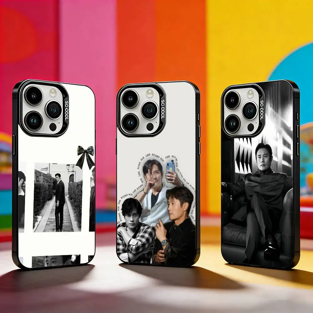 

Lee B-Byung H-Hun Actor Phone Case For iPhone 17,16,15,14,13,12,11 Plus,Pro Max,XS,Colored silver phone case