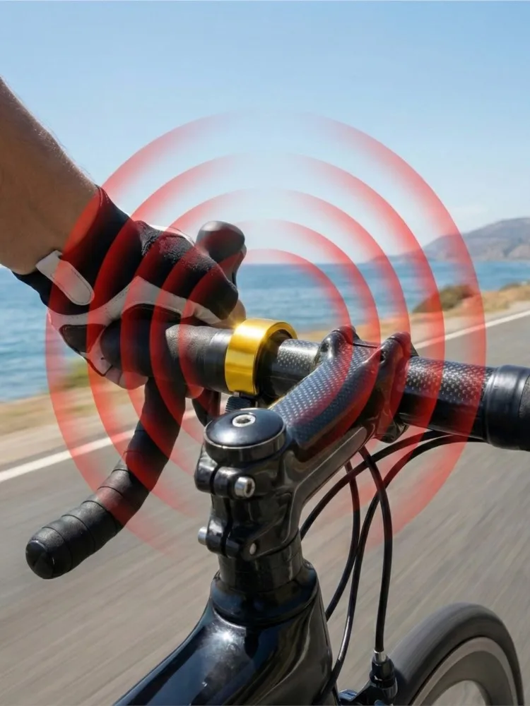 AliExpress NONE Bicycle Bell Super Loud Bicycle Invisible Horn MTB Handlebar Horn bike Folding Bike Bicycle Accessories