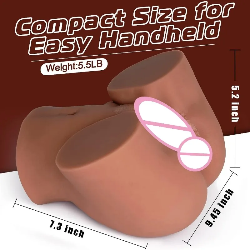 Coño de bolsillo para hombres, masturbadores masculinos, juguetes realistas para adultos, muñeca sexual Stroker 3D, trasero suave realista con Vagina, placer sexual Anal