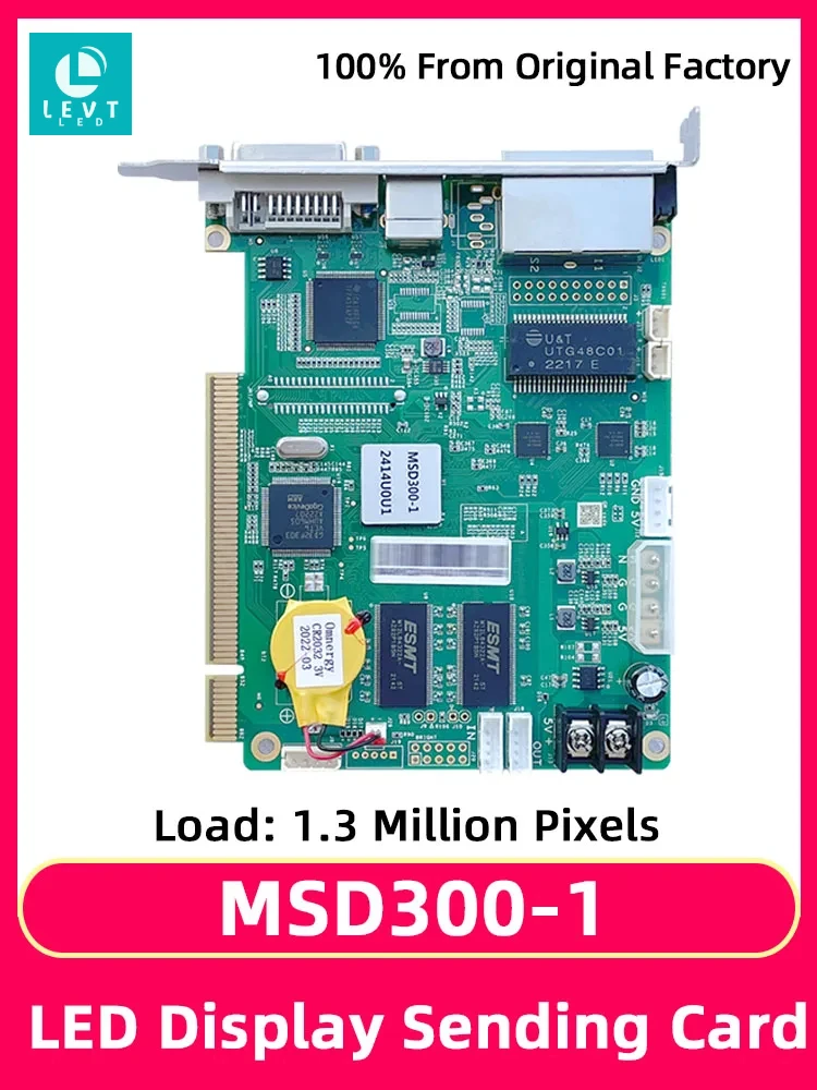 Novastar MSD300-1 Synchronous System Sending Card RBG Full Color HUB75 Module LED Display Screen Video Control Card DVI Input