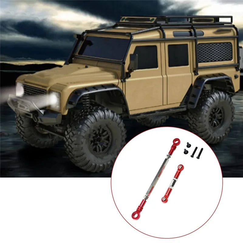 AS96-Tautan Kemudi Logam Tautan Kemudi Batang Tautan Servo untuk HB ZP1001 ZP1002 ZP1003 ZP1004 ZP1006 RC Suku Cadang Peningkatan Mobil