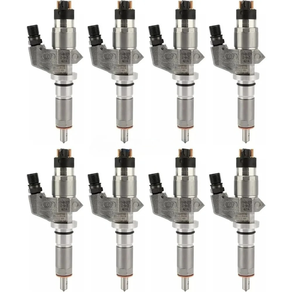 

8PCS 0445120008 97729095 97720661 97720604 Common Rail Injector for Duramax 6.6L LB7 V8 Turbo Engine Chevy Silverado GMC Sierra