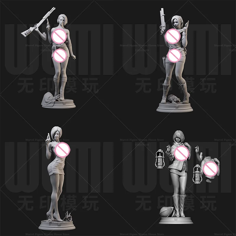 

1/24 масштаб 1/18 Jill Claire Ashley Wang головоломка экшн-игра DIY самособранная GK 3D смола неиспанная кукла для девочек белая модель 2935