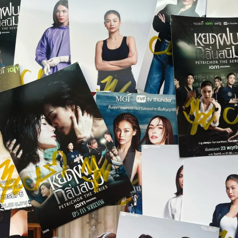 Englot Engfa Charlotte HD Poster Autographed Photos Thai TV Petrichor The Series Drama Stills Handwritten Signature Picture