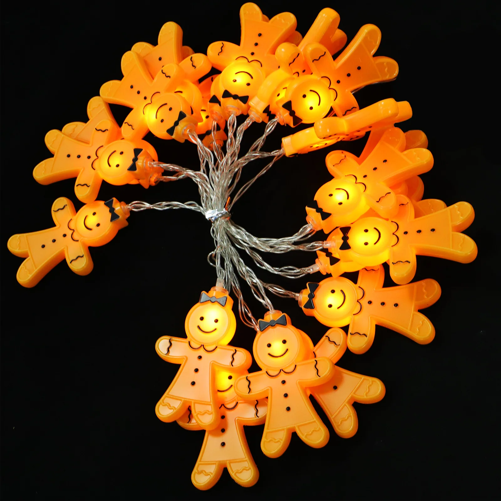 1 قطعة عيد الميلاد الزنجبيل رجل سلسلة ضوء عالية الجودة LED عيد الميلاد مصباح للحزب غرفة داخلية الديكور احتفالي عيد الميلاد سلسلة