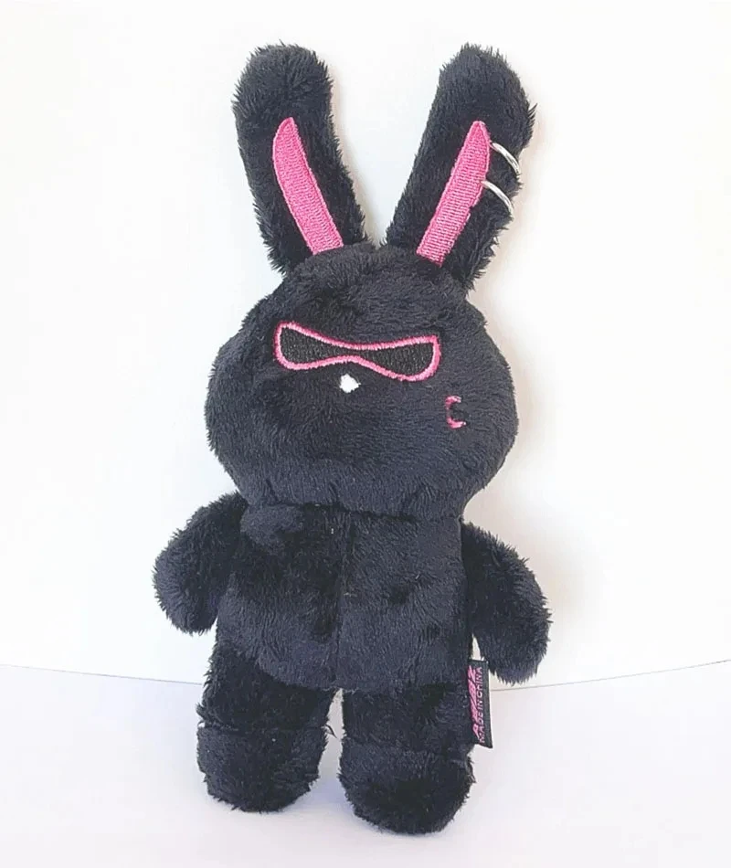 ATEEZ 귀여운 만화 봉제 헤어 밴드, 긴 귀 펜던트, 가방 액세서리, 키링, 케이팝 아이돌 여상산 팬 선물, 13cm