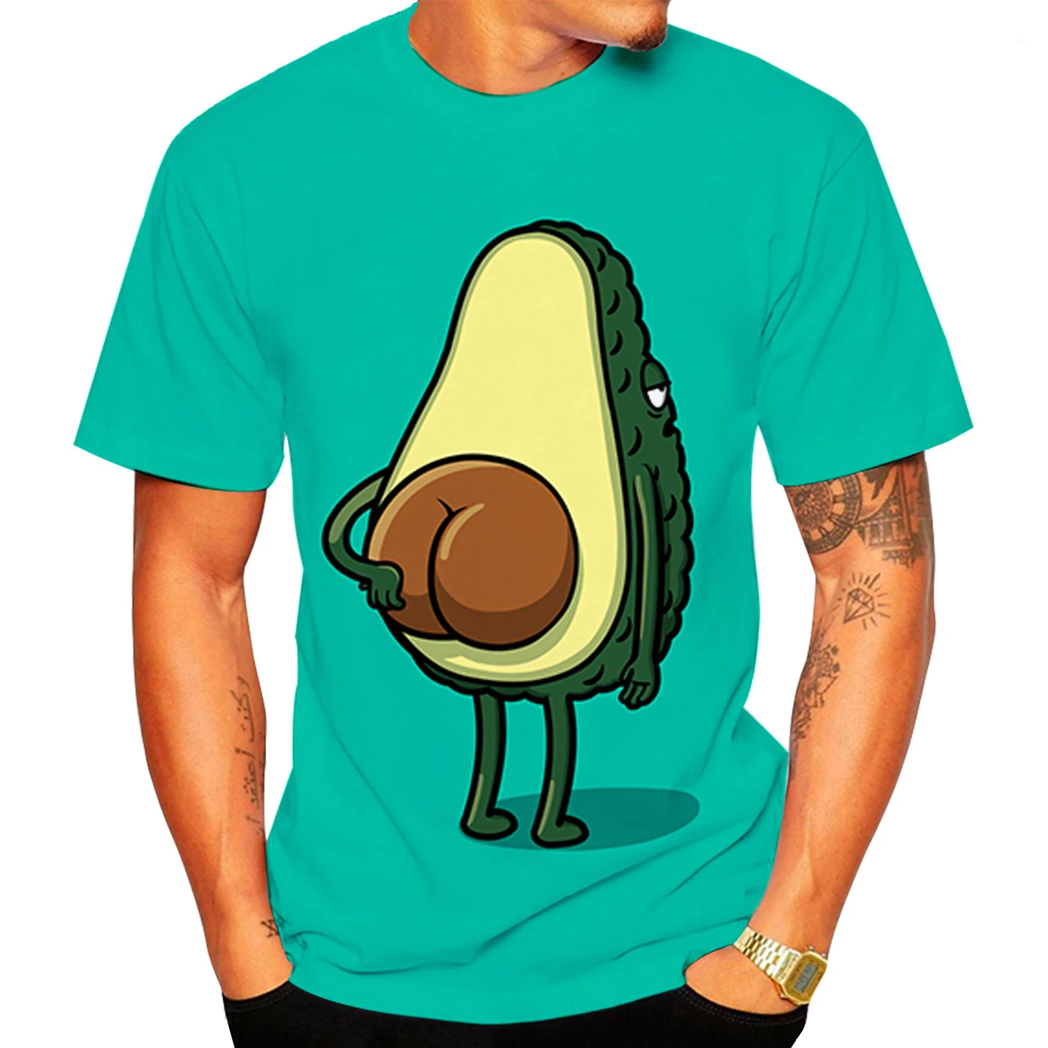 New Fashion 3d Avocado T Shirt Womens/Mens Casual T Shirt Short Sleeve