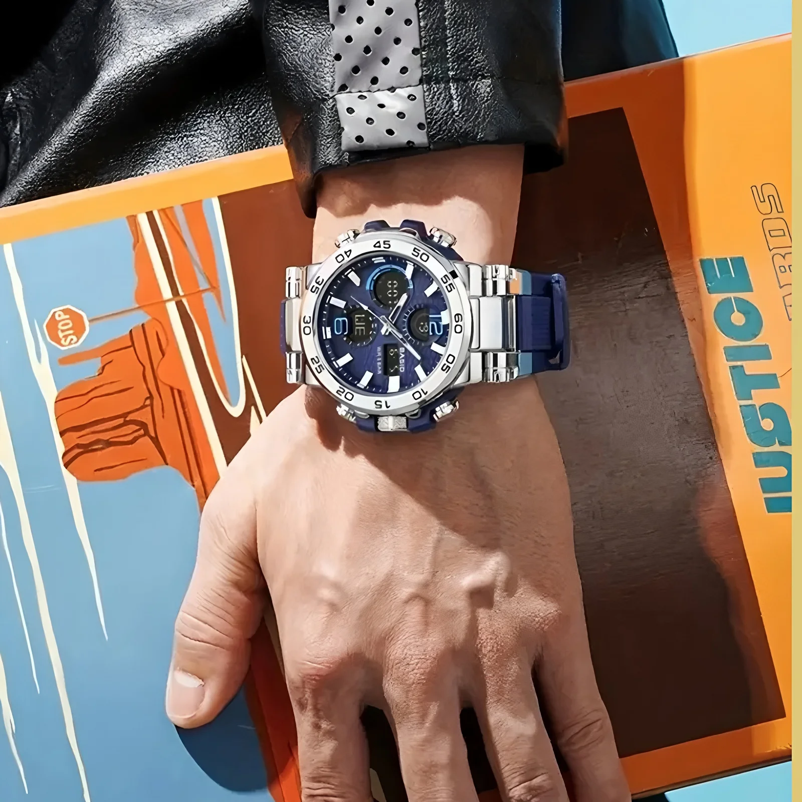 ساعات رياضية للرجال والنساء، عقارب، ساعة توقيت، منبه، عرض التاريخ، مناسبة للاستخدام الخارجي واليوم