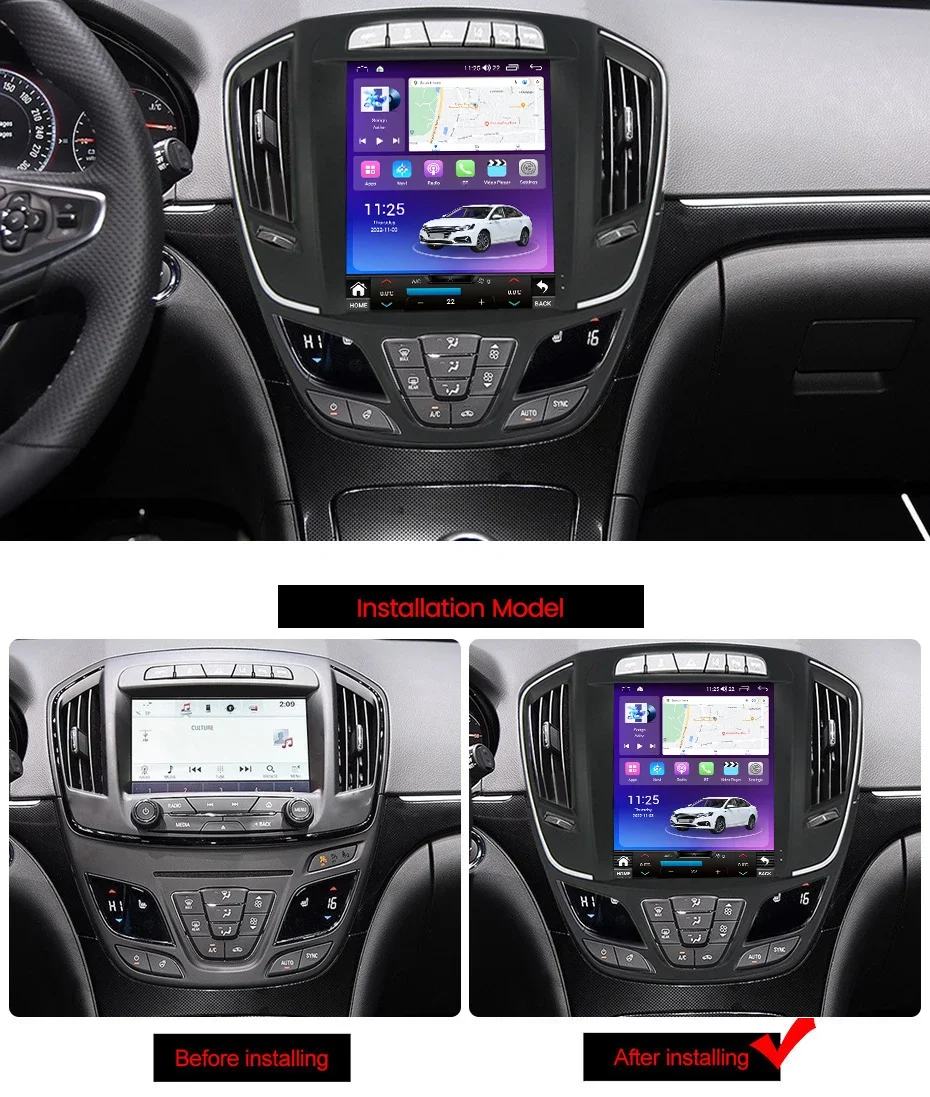 Car Radio Android 13 For Opel Insignia Buick Regal 2014 - 2018 Tesla Screen WIreless Carplay GPS Navigation Multimedia Head Unit