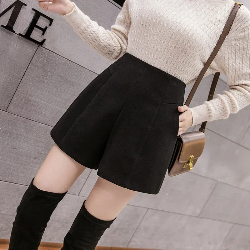 

Ladies Fashion Casual Cool Woolen cloth Booty Shorts Women Clothing Girls High Waist Womens Shorts Female Sexy Clothes PAB7189 2