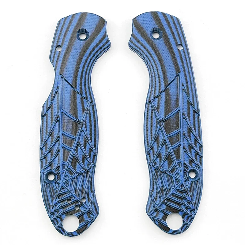 G10 Grid Texture Handle Scales, 1 Pair Anti-Slip Upgrade Accessories for Para 3 C223 Knife Replacement