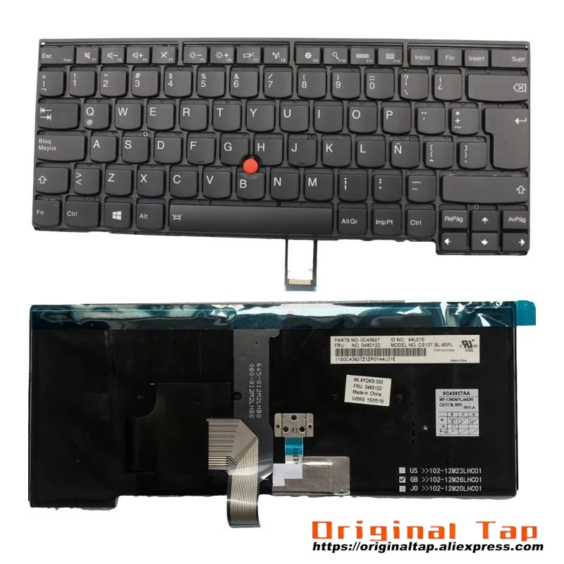 LAS Latin Spanish Backlit Keyboard for Lenovo Thinkpad T440 T440s T431s T440p T450 T450s T460 04X0104 00HW840 01AX313 04X0142