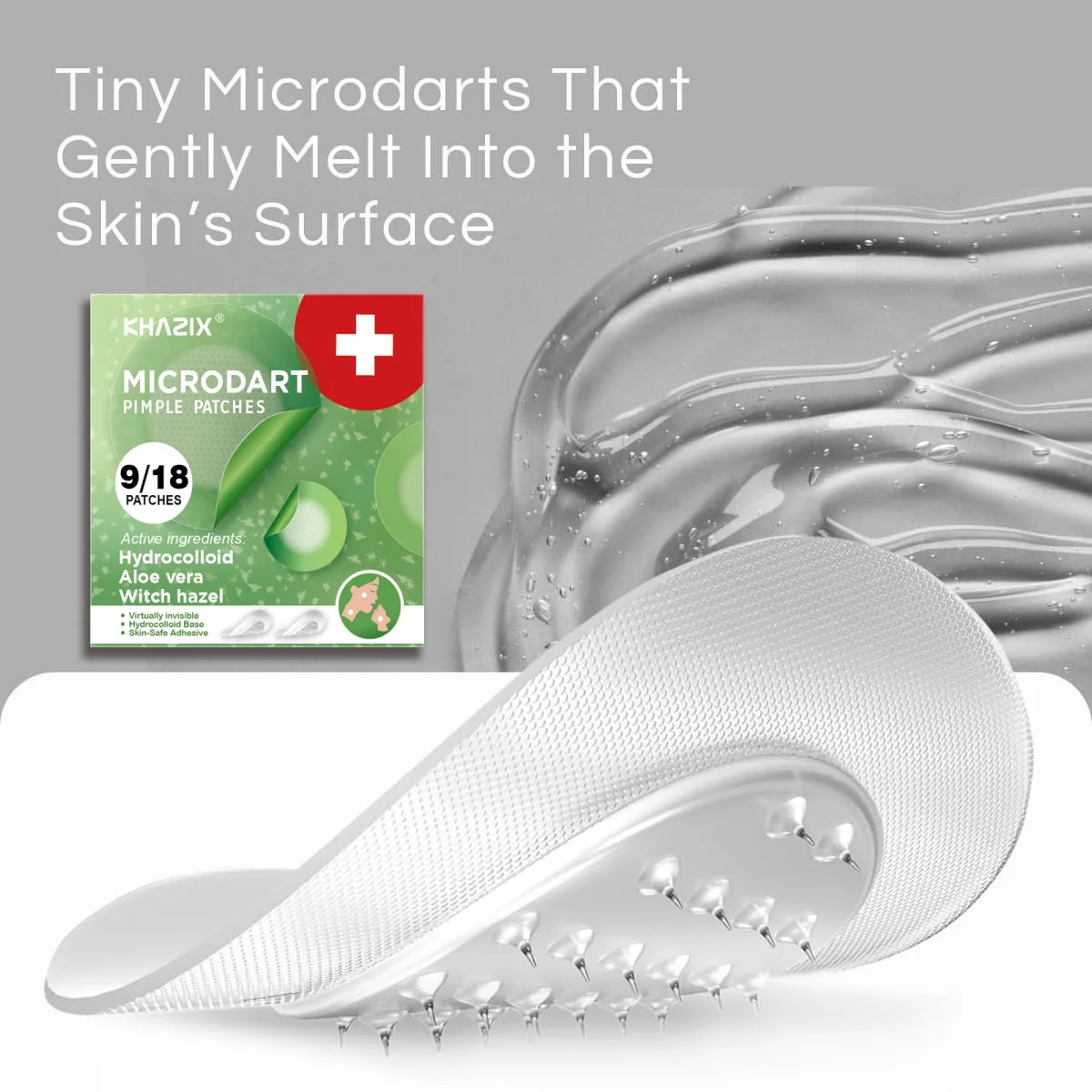 Overnight Micro-Dart Acne Patches - Dissolve Blemishes While You Sleep with Invisible Hydrocolloid Technology for AM Clear Skin.
