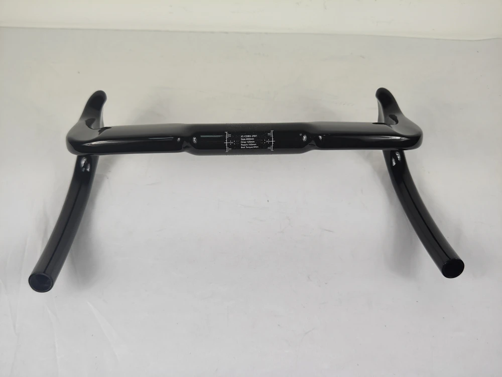 BIKEDOC TB28 Carbon Bunch Bar Toray 700 Track Bar für Vorder- und Hinterradbremsen, Fixie Carbon Lenker, UD glänzender Dropbar – Detail 19