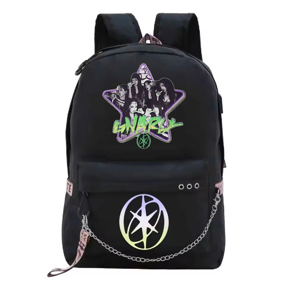 Kpop KATSEYE Print Backpack for Men Women School Backpacks Trend 2026 Group Katseye Merch Backpacks Girl's Boy's Travel Rucksack