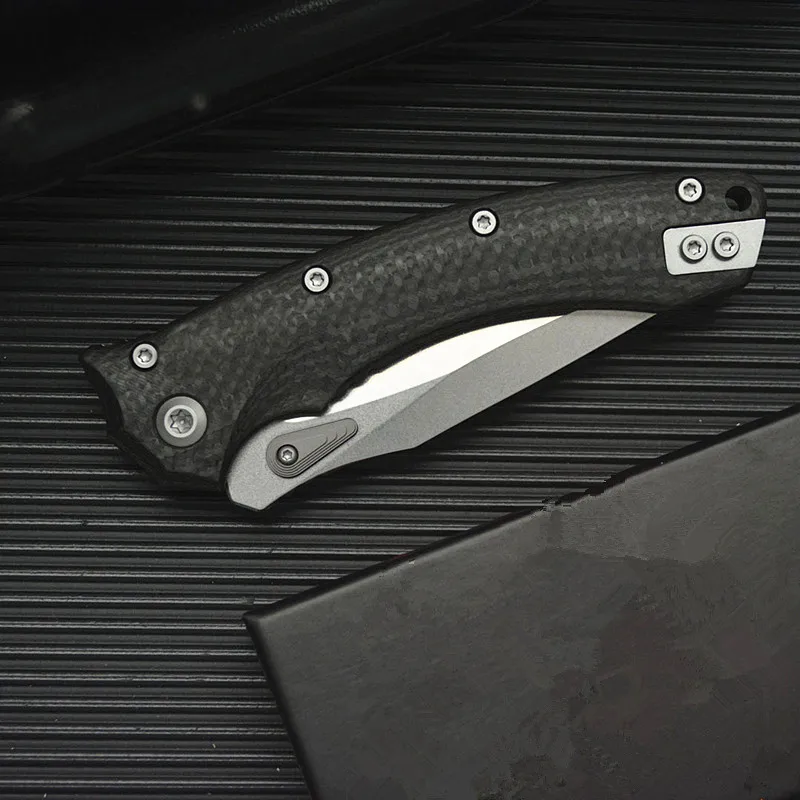 New Kesiwo M390MK Blade Carbon Fiber Handle EDC Outdoor Hunting Folding Knife Camping Fishing Hiking Survival Pocket Knife
