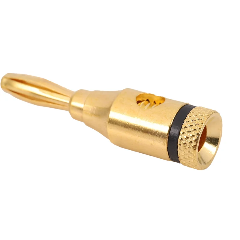 

【Must-Haves】21 Pairs, Open Screw Banana Plugs For Speaker Cable