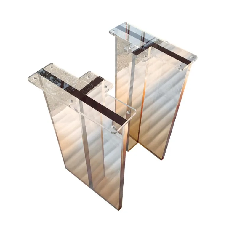 

sheet table feet, table legs can be gradually changed multi-color bracket to support table feet, plexiglass high transparency