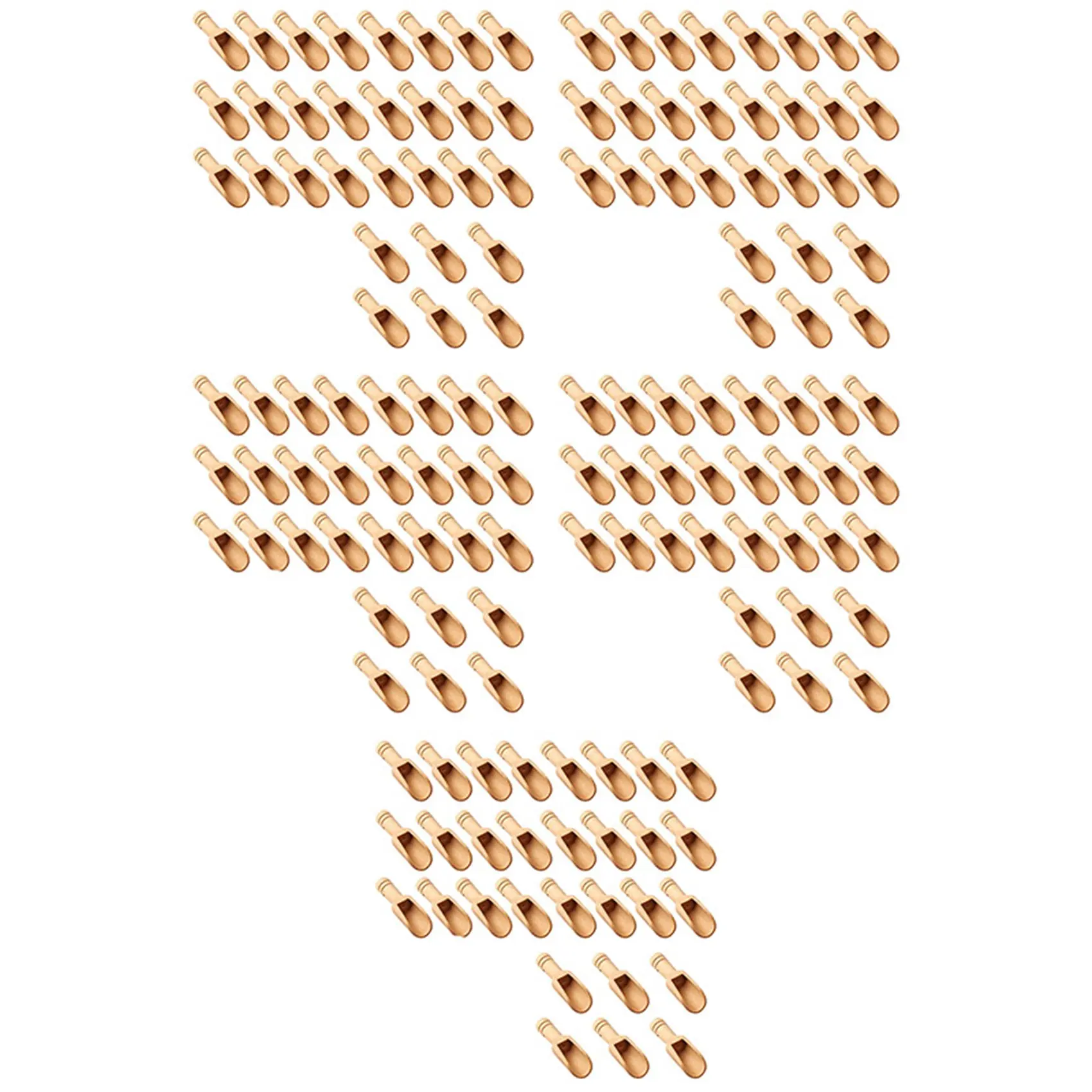 

150 Pcs Mini Wooden Spoon, Mini Bath Salt Spoon, Wooden Candy Spoon, Washing Powder Spoon Spoon Set Baby Spoon-ABQU