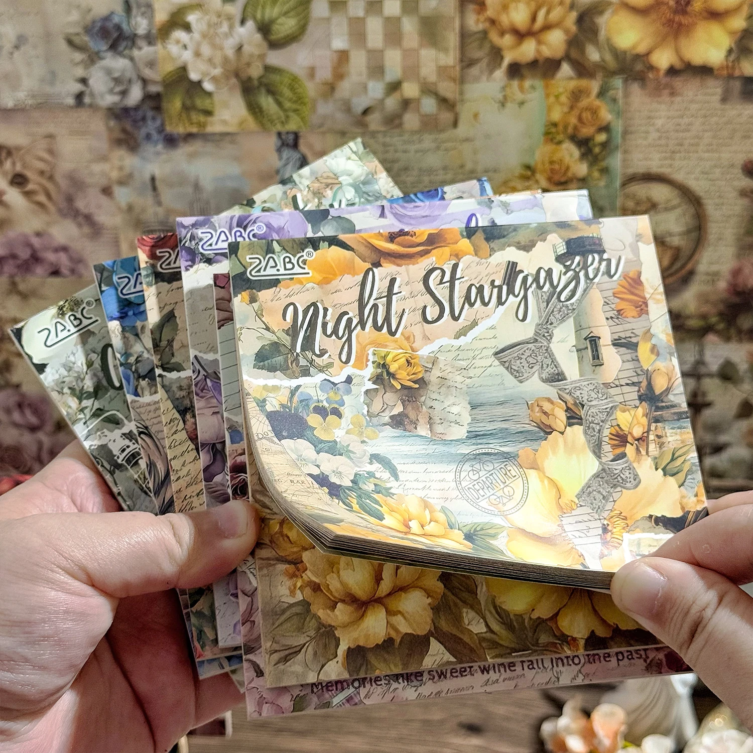30pcs Vintage Paper Multi Style Deco Retro Stationery Supplies Writing Paper Junk Journal Label Scrapbooking Material Supplies