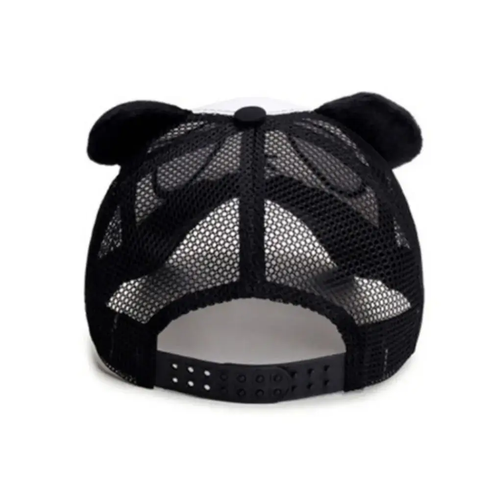 Fashion Breathable Panda Baseball Cap Mesh Cartoon Panda Snapback Sun Hat Adjustable Snapback Mesh Baseball Cap Summer Outdoor
