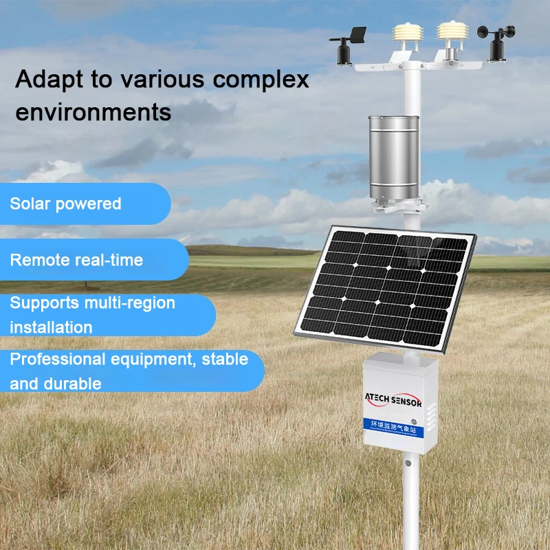 2025년 과학 연구용 농지 야외 강우량 및 습도 기상 관측소 소형 기후 모니터링 관측소