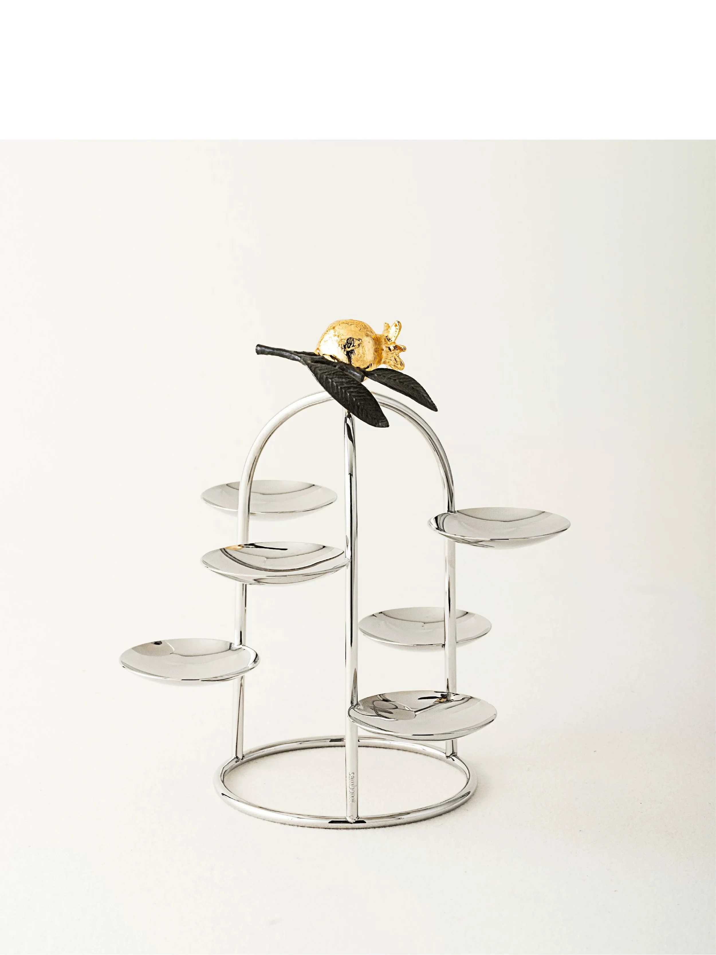 European Style Stainless Steel Multi-tier Cake Stand, Creative Dessert Display Rack Macaron Fruit Plate for Home Decor