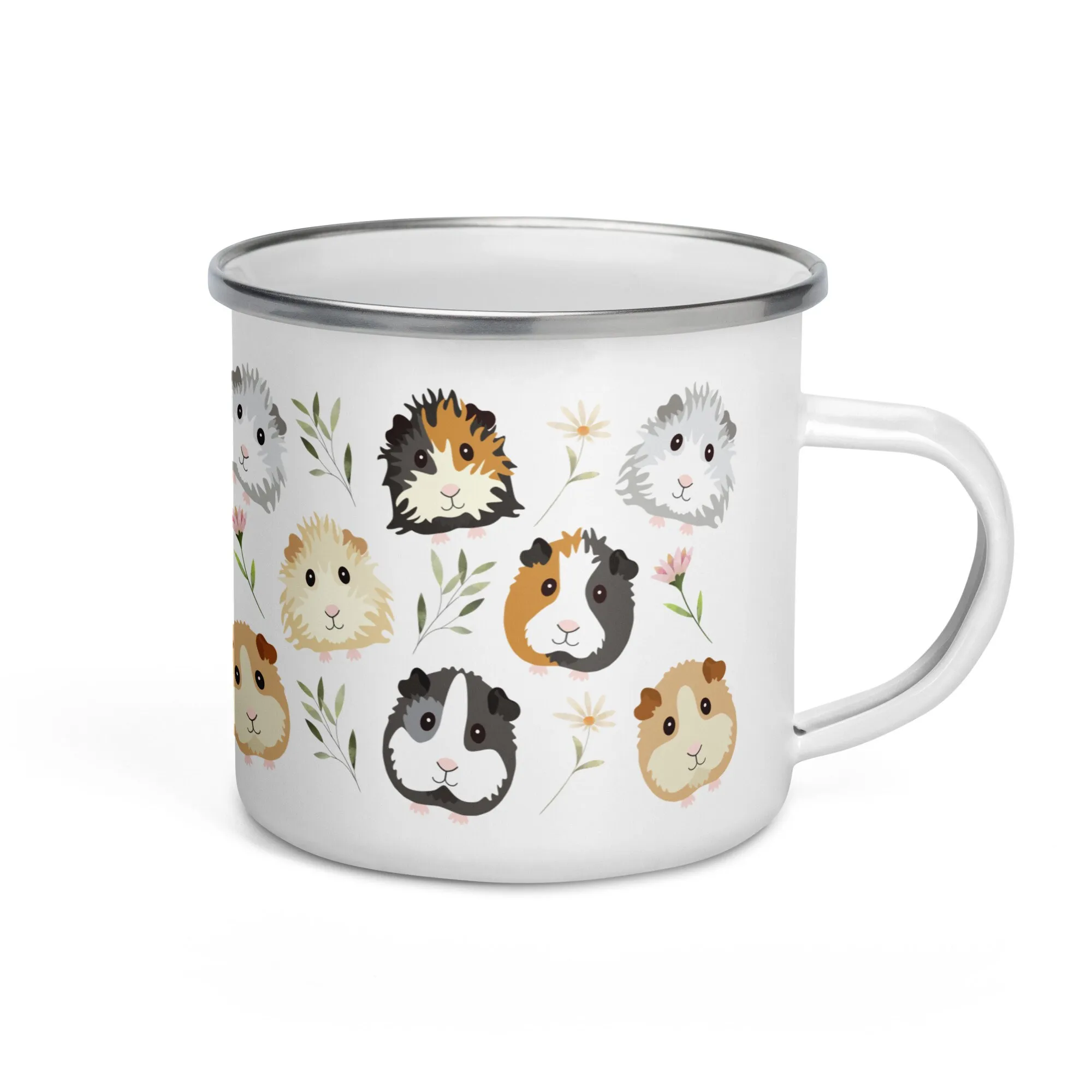 Enamel Guinea Pig Cup Guinea Pig Owner Gift enamel Mug Kids Birthday Gift Mug