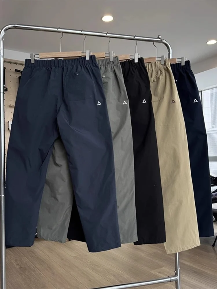 

High-End American Soft ell Men's Cargo Pants Summer Nylon Qui Dry Casual Pants Micro Cone Workwear Straight Leg Trousers