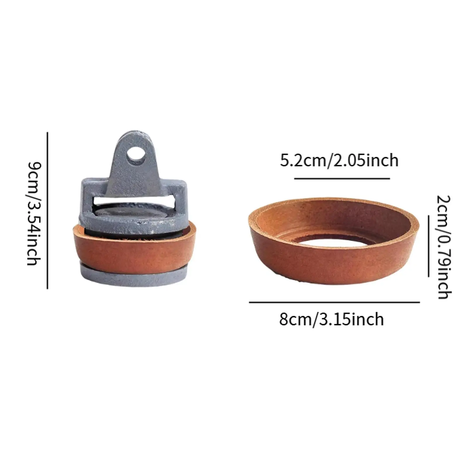 Imitation Cowhide Pitcher Pump Leather Cup Seal Hand Pump Repair Kit for Manual Garden Well Water Systems