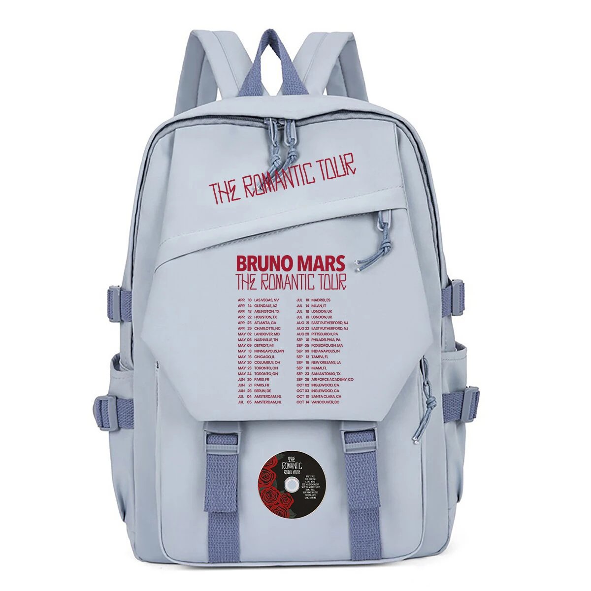 

Trend Bruno Mars Backpack The Romantic Tour Graphic Schoolbag Teenager Laptop Backpack Men Women Rucksack Hiking Travel Daypack