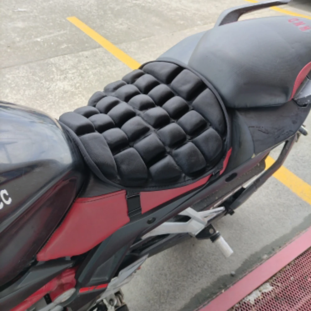 Hot 3D Gel Seat Motorcycle Seat Cushion Anti Slip Motorbike Pillow Pad Comfort Sunscreen Gel Seat Cushion Motorcycle Accessories