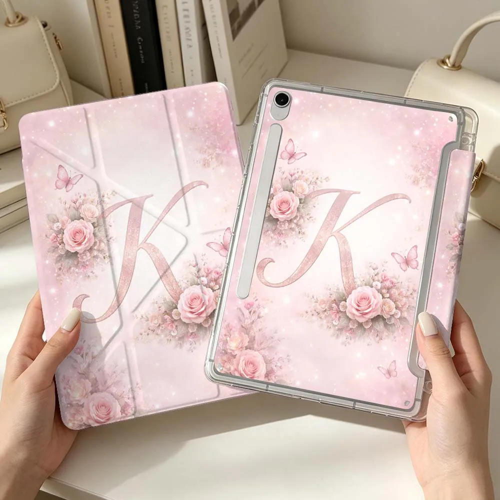 Design Letter K For Samsung Galaxy Tab S6 S7 S8 S9 S10 A8 A9 A11 Lite FE Plus 3Y Tablet Case Soft