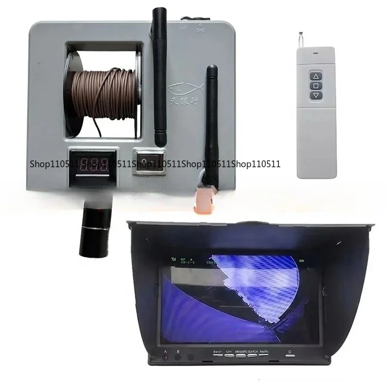 

Высокое разрешение 5,8G водяное видеонаблюдение ночного видения широкий прицел 7 "монитор глубокого просмотра подводная FPV камера для рыбалки для приманки лодки