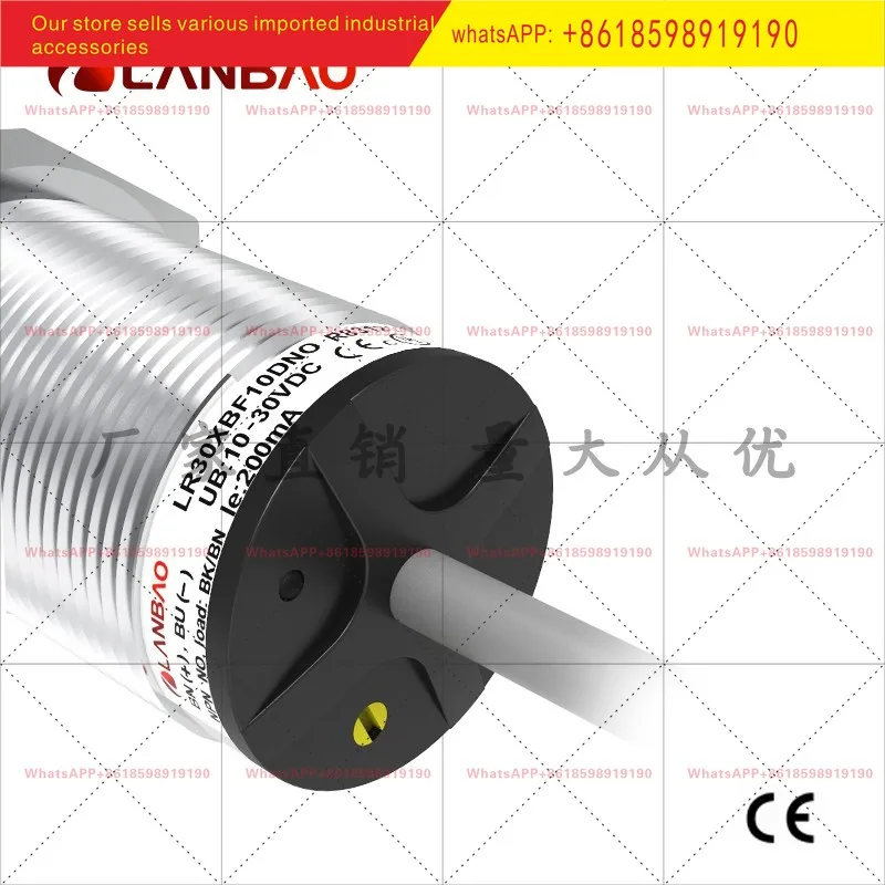 

LR30XCF15SBOY Long Distance Sensor AC DC2 Line 15mm Metal Cylinder