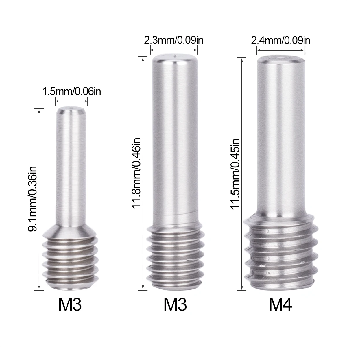 10Pcs M3 M4 Screw Set Replacement for SCX10 1/10 Crawler – Axial Bumper Driveshaft Axle Pin Hardware
