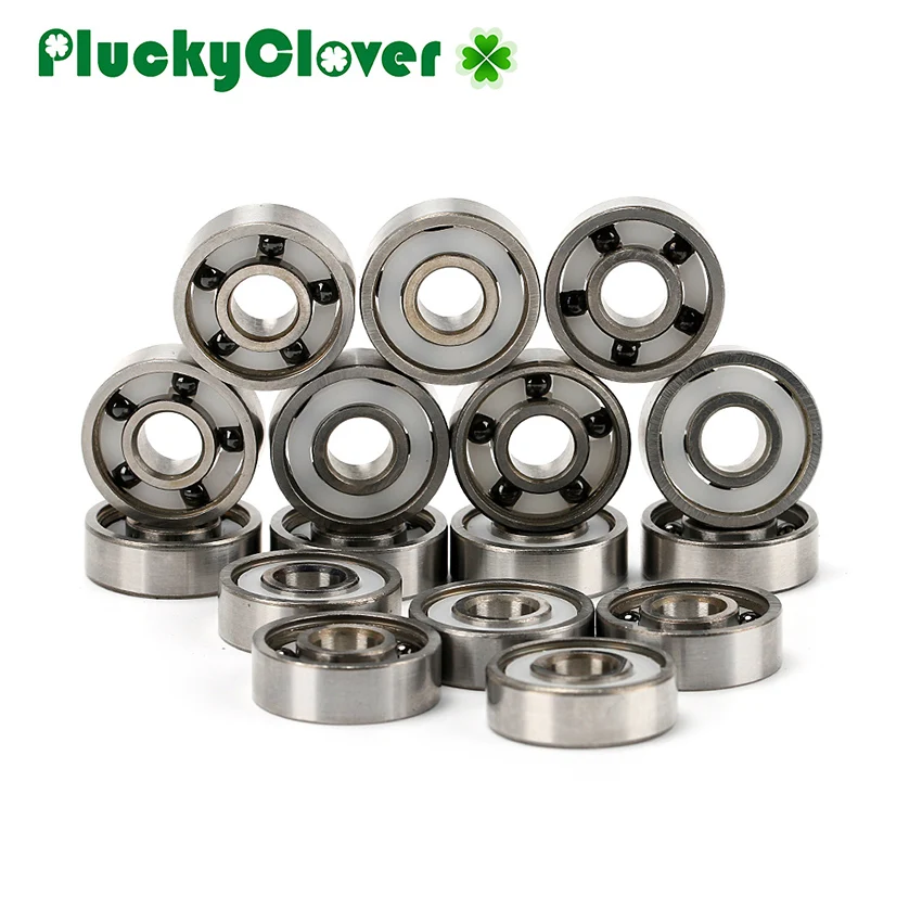 Super Fast! Black Ceramic 5 ball Bearing 608 for Roller Skates Speed Skating Competition PRO Racing Inline Slalom Skates Bearing