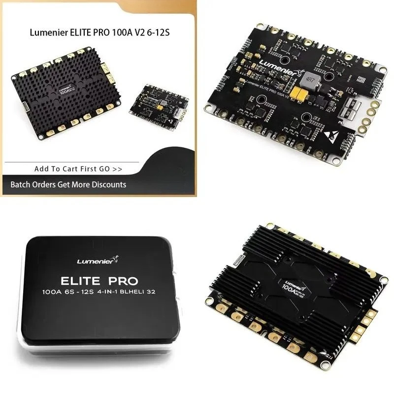 Brand for Lumenier ELITE PRO 100A V2.1 6-12S 4-in-1 BLHELI 32- 30x30 Speed Control X8 Cinelifter